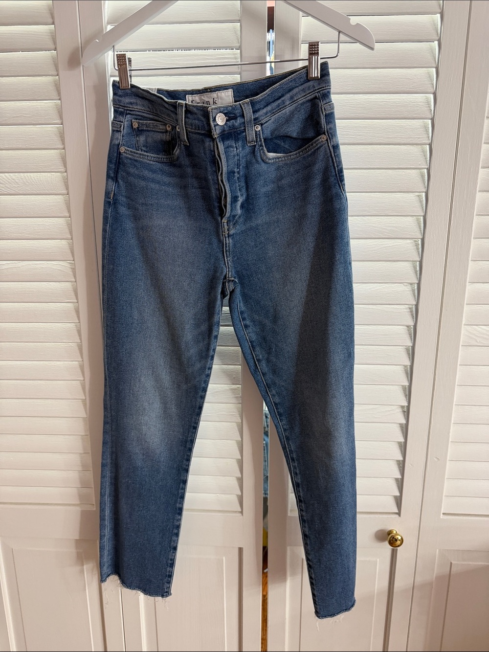 Frank & Eileen Women's Skinny Jeans in Medium Blue Denim
